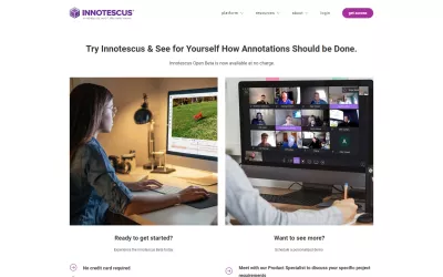 Marketing Site - Account Signup Page - Innotescus
