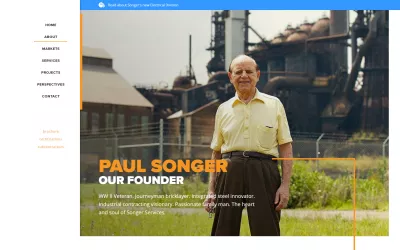 Founder Page Layout - Songer Services